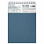 Блокнот А5, 80 л., силиконовый гребень, обложка пластик, клетка, BRAUBERG, синий