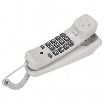 Телефон TEXET TX-219, тональный/импульсный режим, повтор, серый