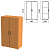 Шкаф закрытый "Фея", 740х390х1220 мм, цвет орех милан (КОМПЛЕКТ)