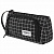 Пенал-косметичка BRAUBERG с ручкой, 1 откидная планка, полиэстер, 22x10х8 см, "Checkered black"