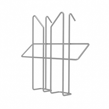 Лоток навесной для стоек ПАРУС, А5, 160х160х50 мм, проволочный, хром