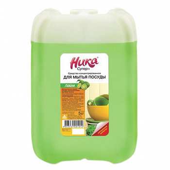Средство для мытья посуды 5 л НИКА "Супер плюс", концентрат