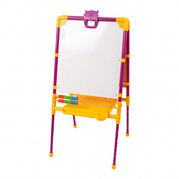 Мольберт растущий для мела/магнитно-маркерный, 53х46 см, BRAUBERG "NIKA KIDS", сиреневый