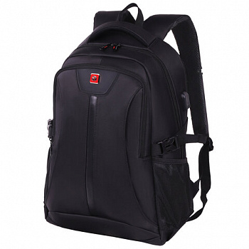 Рюкзак GERMANIUM UPGRADE универсальный, 2 отделения, отделение для ноутбука, USB-порт, "UP-1", черный, 47х31х18 см