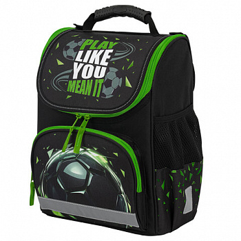 Ранец ПИФАГОР BASIC, 1 отделение, 3 кармана, эргономичная спинка, "Easy play", 35х28х18 см