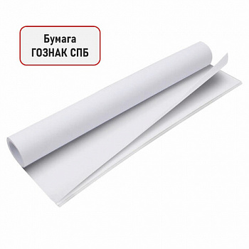 Бумага для акварели А1 (600х850 мм), КОМПЛЕКТ 5 листов, среднее зерно, 200 г/м2, ГОЗНАК, BRAUBERG ART CLASSIC