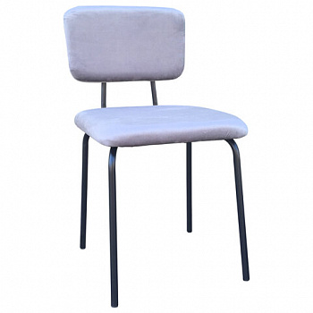 Стулья BRABIX "Dream CF-090", КОМПЛЕКТ 4 шт., черный каркас, ткань серая