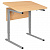 Стол-парта 1-местный, регулируемый угол, СУТ.54-01, 600х500х640-780 мм, рост 4-6, серый каркас, ЛДСП клён