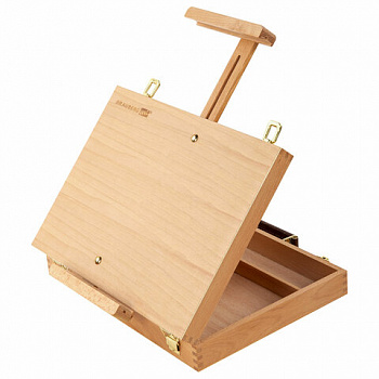 Этюдник-мольберт из бука настольный с ящиком, 38х28х55 см, холст до 45 см, BRAUBERG ART