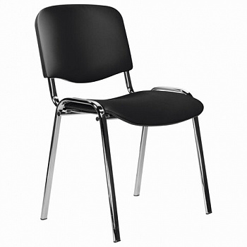 Стул STAFF "Iso Lite CF-008", хром, кожзам черный (Z-11)