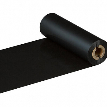 Риббон WAX, 110мм х 74м, втулка диаметр 12,7 мм (0,5 дюйма) х ширина 110 мм, красящий слой наружу (OUT)