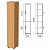 Шкаф закрытый "Монолит", 370х390х2050 мм, цвет бук бавария (КОМПЛЕКТ)