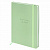 Ежедневник недатированный с резинкой А5 145х203 мм, BRAUBERG, твердый, 160 л., "Minimal", зеленый