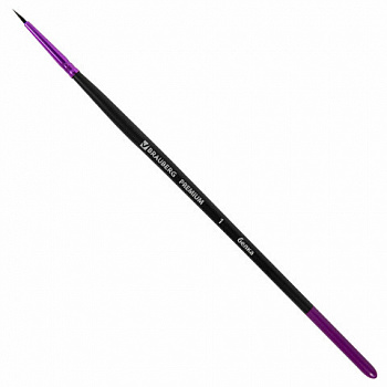 Кисть белка, круглая № 1, BRAUBERG PREMIUM