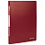 Папка с металлическим скоросшивателем BRAUBERG стандарт, красная, до 100 листов, 0,6 мм