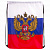 Сумка-мешок на завязках "Триколор РФ", с гербом РФ, 32х42 см, BRAUBERG/STAFF, 228328, RU37