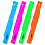 Линейка пластиковая 25 см, ПИФАГОР, неоновая, ассорти