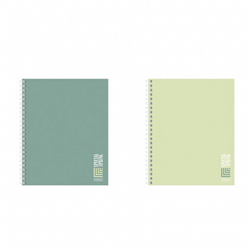 Тетрадь А5, 80 л., HATBER, гребень, линия, Soft-touch ламинация, "Special Spring" (микс в спайке), 090171, 80Т5лВ2гр