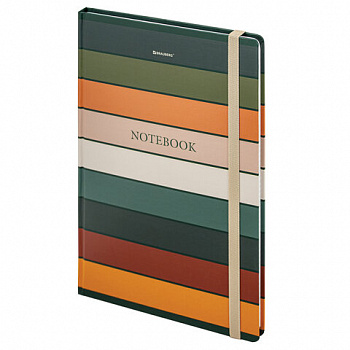 Блокнот с резинкой в клетку 96 л., БОЛЬШОЙ ФОРМАТ А4 204х299 мм, BRAUBERG, "Classic"