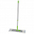 Швабра с флаундером 40 см, телескопический черенок 70-120 см, еврорезьба, МОП микрофибра/абразив (тип К), ЛЮБАША