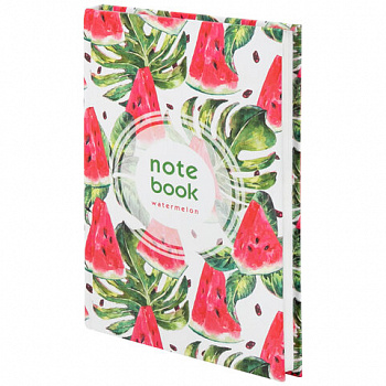 Блокнот А5 134х206 мм, 80 л., твердый, клетка, выборочный лак, STAFF, "Juicy"