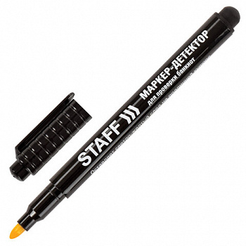 Маркер-детектор для проверки подлинности банкнот, STAFF "Manager" BTP-232, блистер