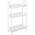 Этажерка "Ладья-13" офисно-бытовая 3 яруса, металл, белая, 43х17х75,5 см, Э 399 Б