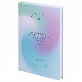 Ежедневник недатированный А5 (145х215 мм), ламинированная обложка, 128 л., STAFF, "Gradient"