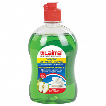 Средство для мытья посуды 500 г, LAIMA PROFESSIONAL, концентрат, "Яблоко"
