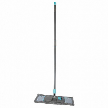 Швабра с насадкой 42 см, телескопический черенок 75-120 см, микрофибра, карманы, LAIMA HOME