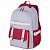 Рюкзак HEIKKI GOODLY (ХЕЙКИ) универсальный, 2 отделения, отделение для ноутбука, серый/красный, 46x33x18 см