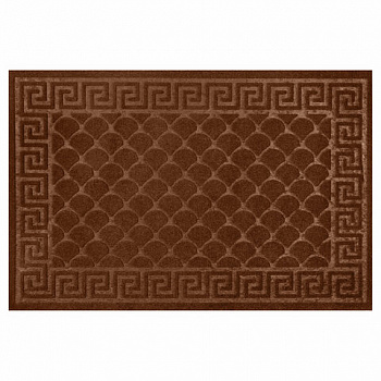 Коврик придверный 60х90 см, ВЕНГЕ, грязезащитный, 430 г/м2, фактурный рисунок ЧЕШУЙКИ, ЛЮБАША