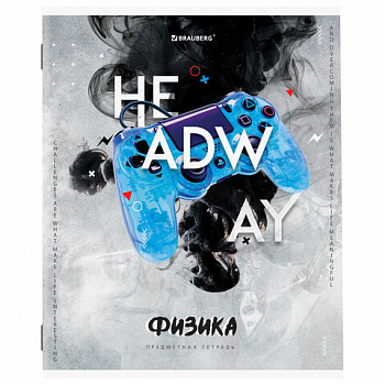 Тетрадь предметная "SPORT CLUB" 48 л., обложка картон, ФИЗИКА, клетка, подсказ, BRAUBERG, 40480