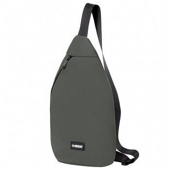 Рюкзак однолямочный HEIKKI SMOOTH (ХЕЙКИ), 2 отделения, хаки, 35x20x8 см