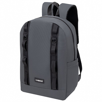 Рюкзак HEIKKI CHARACTER (ХЕЙКИ) универсальный, эргономичный, серый, 43х31х13 см