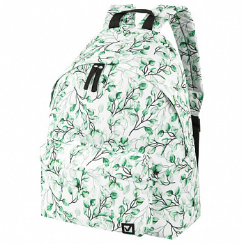 Рюкзак BRAUBERG СИТИ-ФОРМАТ универсальный, "Spring", белый, 41х32х14 см