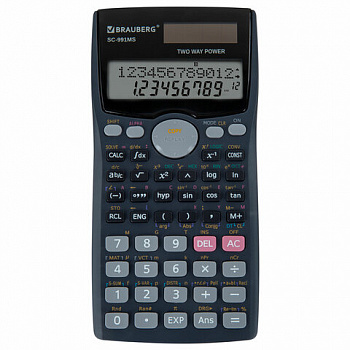 Калькулятор инженерный BRAUBERG SC-991MS (157x82 мм), 401 функция, 10+2 разрядов, двойное питание