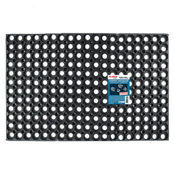 Коврик входной резиновый грязесборный ячеистый, 100х150 см, толщина 22 мм, LAIMA EXPERT