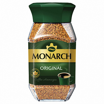 Кофе растворимый MONARCH "Original" 95 г, стеклянная банка, сублимированный