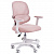 Кресло детское с подставкой для ног BRABIX KIDS MG-220, сетка/ткань TW, розовое