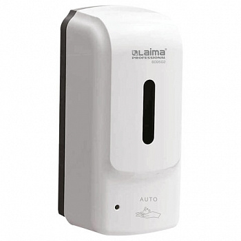 Дозатор для жидкого мыла-пены LAIMA PROFESSIONAL SUPER, НАЛИВНОЙ, СЕНСОРНЫЙ, 1 л, ABS-пластик, белый