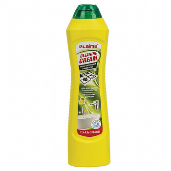 Чистящее средство универсальное крем 520 мл, LAIMA PROFESSIONAL "Лимон"