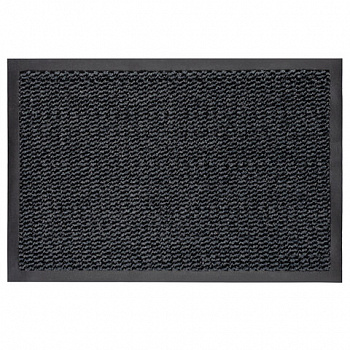 Коврик входной ИЗНОСОСТОЙКИЙ влаговпитывающий 60х90 см, толщина 8 мм, ТАФТИНГ, серый, LAIMA EXPERT
