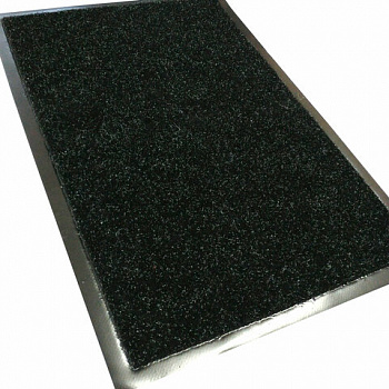 Коврик придверный 60х90 см, ЧЕРНЫЙ, влаго-грязезащитный, 600 г/м2, плотный, PRIMILA (ПРИМИЛА) LOFT