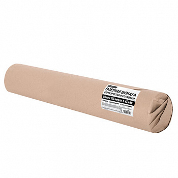 Бумага для творчества и упаковки, газетная, рулон 840 мм х 300 м, 45 г/м2, BRAUBERG