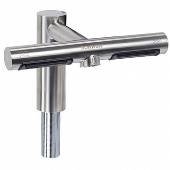 Сушилка для рук, встроенная в смеситель с подачей воды, сенсорная, SONNEN SF1204, 1200 Вт, 95 м/с, IP24, нержавеющая сталь