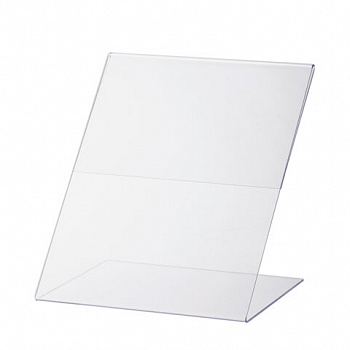 Держатели для ценников, 80х90 мм, КОМПЛЕКТ 10 шт., оргстекло, BRAUBERG