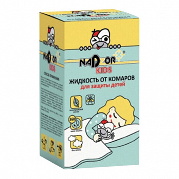 Жидкость от комаров для электрофумигатора детская 30 мл, NADZOR KIDS, без запаха