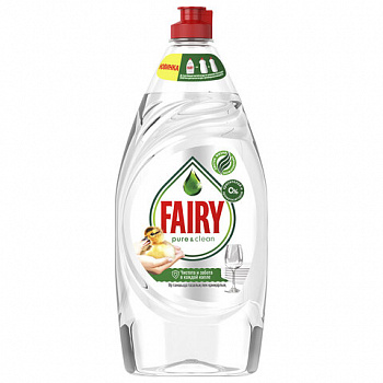 Средство для мытья посуды 900мл Fairy "Pure & Clean", ш/к 75073