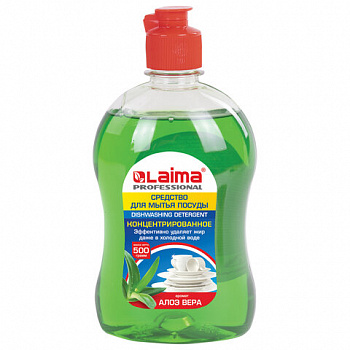 Средство для мытья посуды 500 г, LAIMA PROFESSIONAL, концентрат, "Алоэ Вера"
